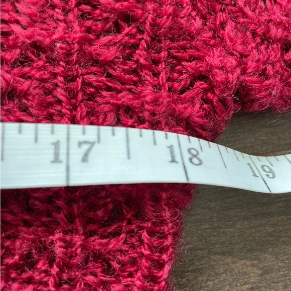 Vintage Sears Maroon Burgundy Textured Knit Sweater Women’s 38 Small - Picture 10 of 11